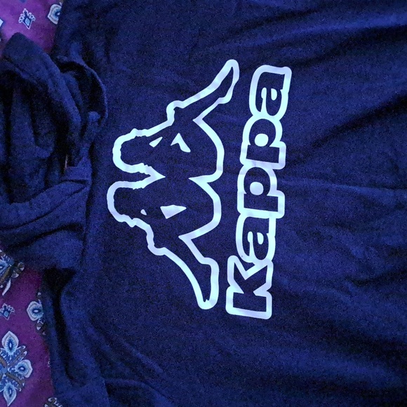 Kappa Hoodie, Navy Blue - Picture 1 of 3